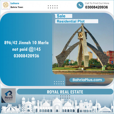 Residential Plot for Sale in Bahria Town, Lahore - (BP-144662)