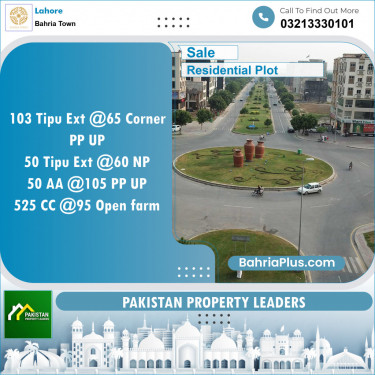 Residential Plot for Sale in Bahria Town, Lahore - (BP-144713)