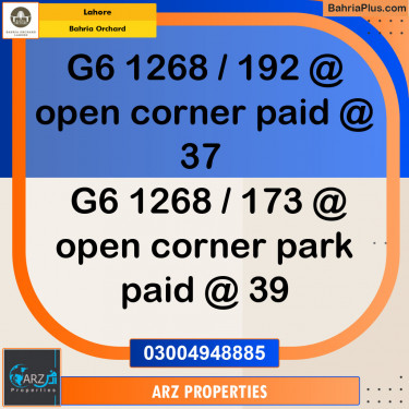 Residential Plot for Sale in Bahria Orchard, Lahore - (BP-144830)