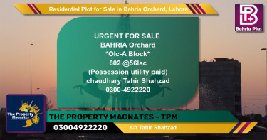 Residential Plot for Sale in Bahria Orchard, Lahore - (BP-144925)