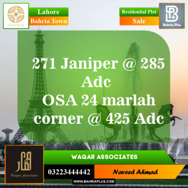 Residential Plot for Sale in Bahria Town, Lahore - (BP-145060)