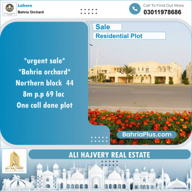 Residential Plot for Sale in Bahria Orchard, Lahore - (BP-145088)