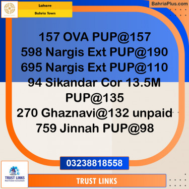 Residential Plot for Sale in Bahria Town, Lahore - (BP-145108)