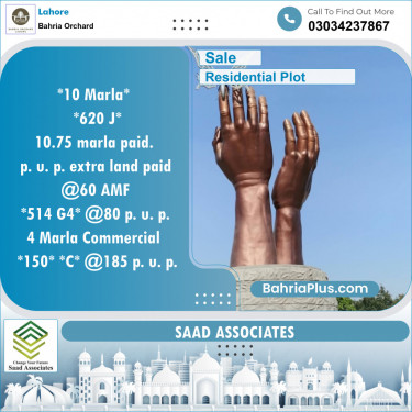 Residential Plot for Sale in Bahria Orchard, Lahore - (BP-145184)