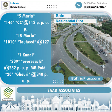 Residential Plot for Sale in Bahria Orchard, Lahore - (BP-145185)