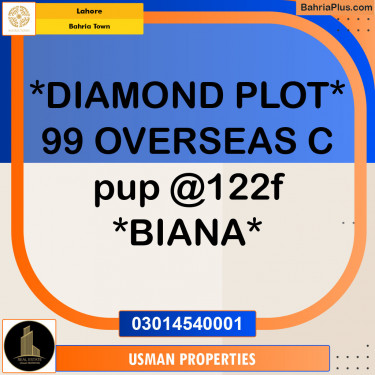 Residential Plot for Sale in Bahria Town, Lahore - (BP-145308)