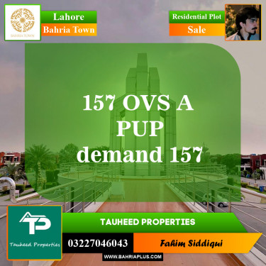Residential Plot for Sale in Bahria Town, Lahore - (BP-145327)