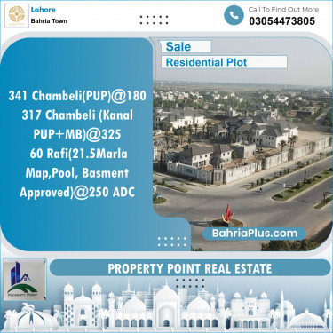 Residential Plot for Sale in Bahria Town, Lahore - (BP-145414)