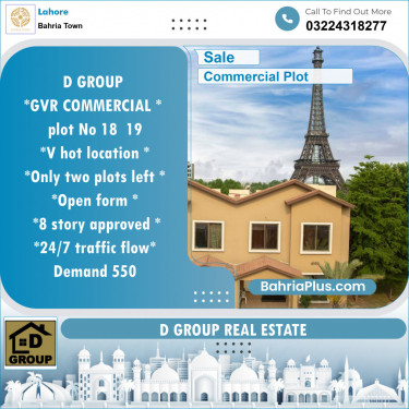 Commercial Plot for Sale in Bahria Town, Lahore - (BP-145415)