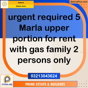 Residential House for Rent in Bahria Town, Lahore - (BP-145446)