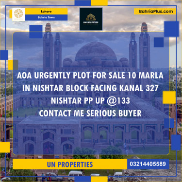 Residential Plot for Sale in Bahria Town, Lahore - (BP-145531)