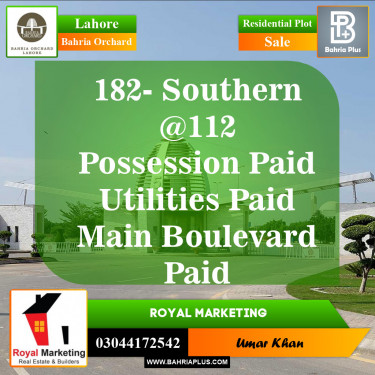 Residential Plot for Sale in Bahria Orchard, Lahore - (BP-145623)