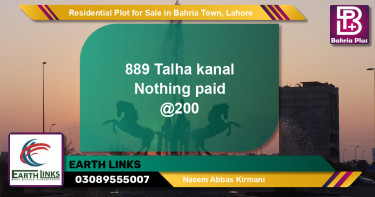 Residential Plot for Sale in Bahria Town, Lahore - (BP-145678)