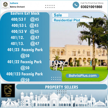 Residential Plot for Sale in Bahria Orchard, Lahore - (BP-145786)