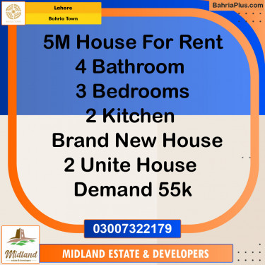Residential House for Rent in Bahria Town, Lahore - (BP-145792)