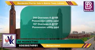 Residential Plot for Sale in Bahria Town, Lahore - (BP-146350)