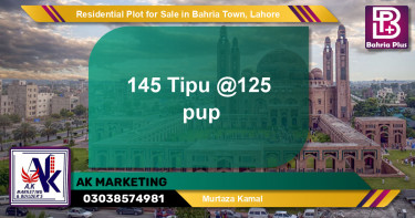 Residential Plot for Sale in Bahria Town, Lahore - (BP-146495)