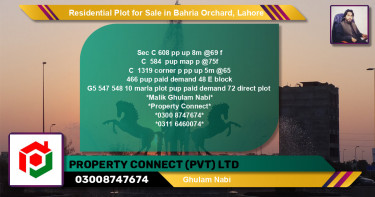 Residential Plot for Sale in Bahria Orchard, Lahore - (BP-146585)