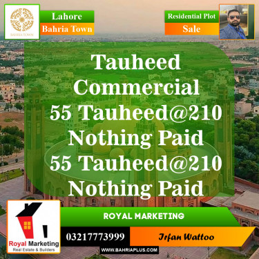Residential Plot for Sale in Bahria Town, Lahore - (BP-146636)