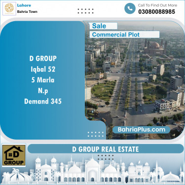 Commercial Plot for Sale in Bahria Town, Lahore - (BP-146646)