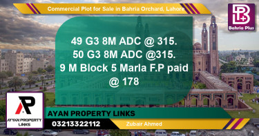 Commercial Plot for Sale in Bahria Orchard, Lahore - (BP-146652)