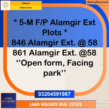 Residential Plot for Sale in Bahria Town, Lahore - (BP-146769)