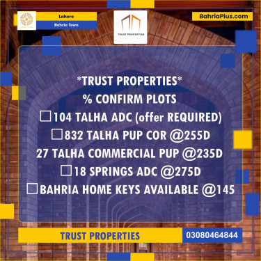 Residential Plot for Sale in Sector F - Talha Block -  Bahria Town, Lahore - (BP-146773)