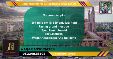 Residential Plot for Sale in Bahria Town, Lahore - (BP-146829)