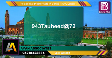 Residential Plot for Sale in Bahria Town, Lahore - (BP-146869)