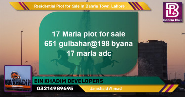 Residential Plot for Sale in Bahria Town, Lahore - (BP-146933)