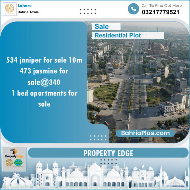 Residential Plot for Sale in Bahria Town, Lahore - (BP-147099)