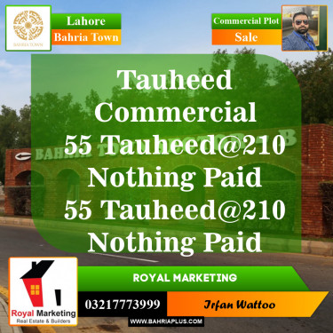 Commercial Plot for Sale in Bahria Town, Lahore - (BP-147225)
