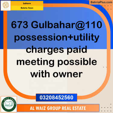 Residential Plot for Sale in Bahria Town, Lahore - (BP-147273)