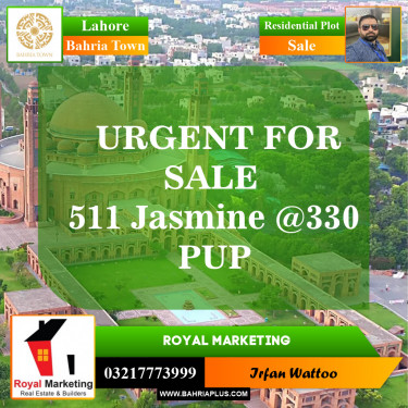 Residential Plot for Sale in Bahria Town, Lahore - (BP-147356)