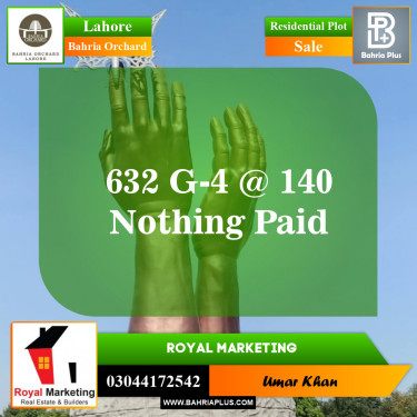 Residential Plot for Sale in Bahria Orchard, Lahore - (BP-147403)