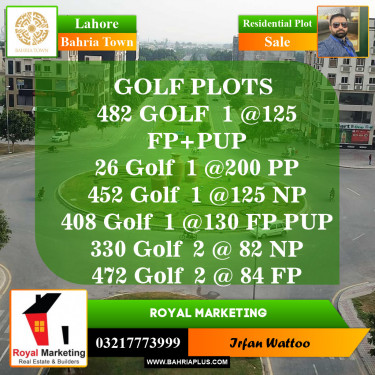 Residential Plot for Sale in Bahria Town, Lahore - (BP-147534)