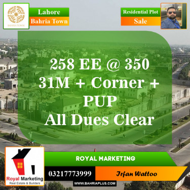 Residential Plot for Sale in Bahria Town, Lahore - (BP-147545)