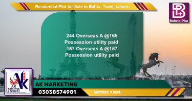 Residential Plot for Sale in Bahria Town, Lahore - (BP-147558)