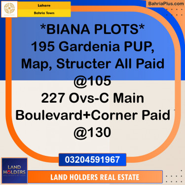 Residential Plot for Sale in Bahria Town, Lahore - (BP-147567)