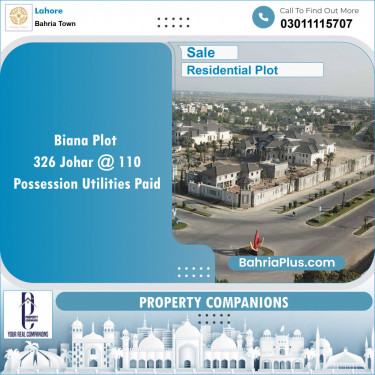 Residential Plot for Sale in Bahria Town, Lahore - (BP-147568)