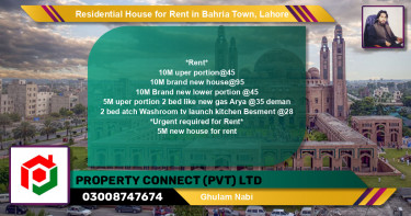 Residential House for Rent in Bahria Town, Lahore - (BP-147580)