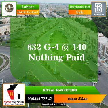Residential Plot for Sale in Bahria Orchard, Lahore - (BP-147658)