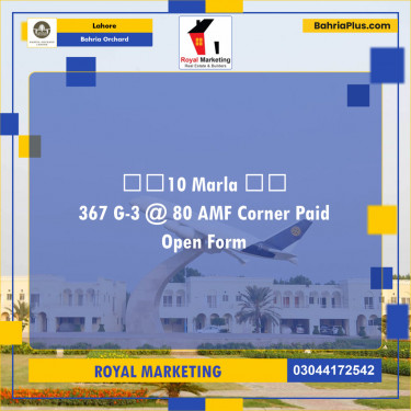 Residential Plot for Sale in Bahria Orchard, Lahore - (BP-147674)