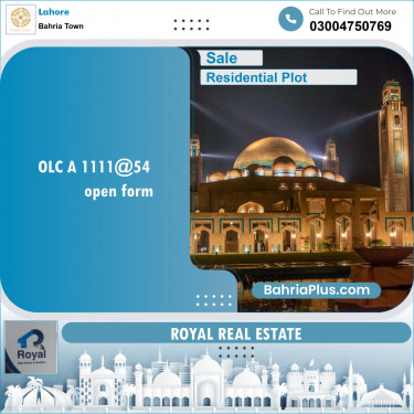 Residential Plot for Sale in Bahria Town, Lahore - (BP-147782)