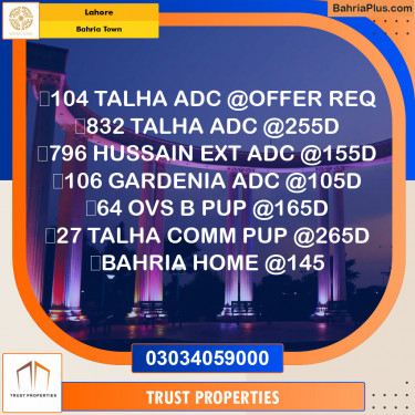 Residential Plot for Sale in Bahria Town, Lahore - (BP-147790)