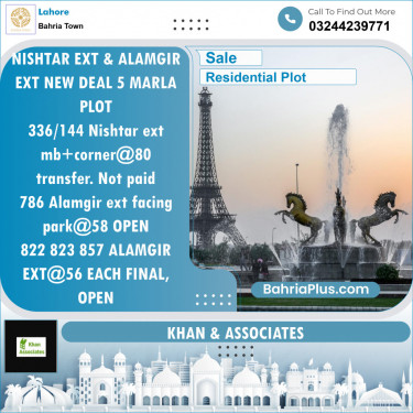 Residential Plot for Sale in Bahria Town, Lahore - (BP-147834)