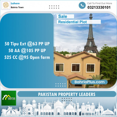 Residential Plot for Sale in Bahria Town, Lahore - (BP-147856)