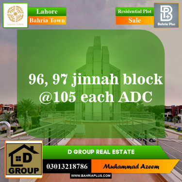 Residential Plot for Sale in Bahria Town, Lahore - (BP-147866)