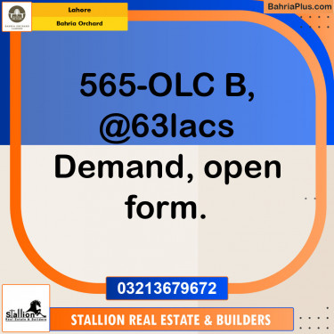 Residential Plot for Sale in OLC-B Block -  Bahria Orchard, Lahore - (BP-147918)