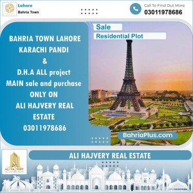 Residential Plot for Sale in Bahria Town, Lahore - (BP-148022)
